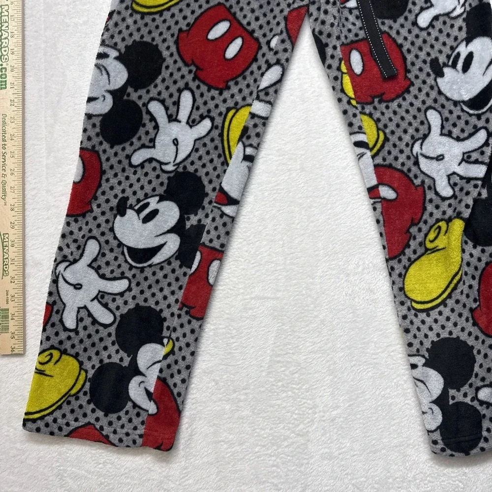 Disney Mickey Mouse Woman's Large Fleece Sleep Pants Size L (12-14) Sleepwear - Picture 2 of 15